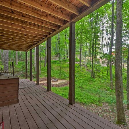 Pinot And Pine Chic Log Cabin About 5 Mi To Blue Ridge Bagian luar foto