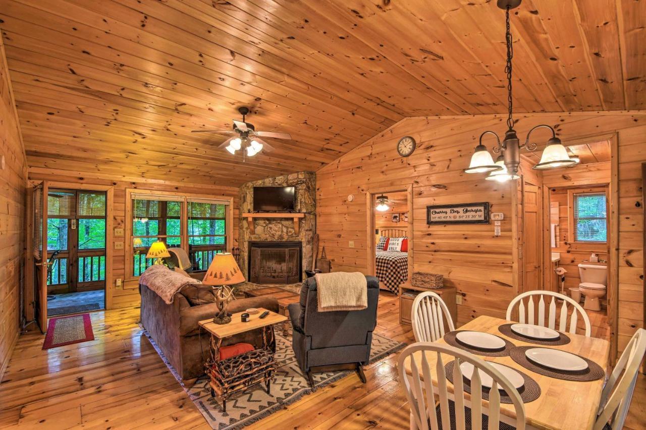 Pinot And Pine Chic Log Cabin About 5 Mi To Blue Ridge Bagian luar foto