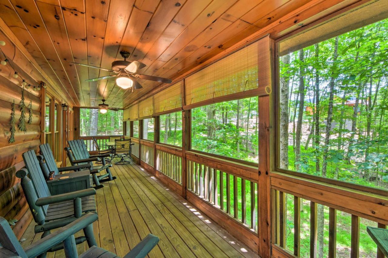 Pinot And Pine Chic Log Cabin About 5 Mi To Blue Ridge Bagian luar foto
