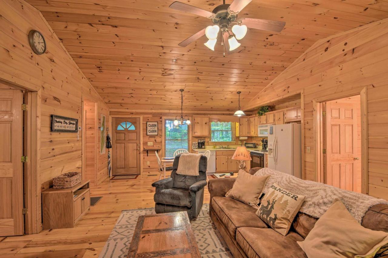 Pinot And Pine Chic Log Cabin About 5 Mi To Blue Ridge Bagian luar foto