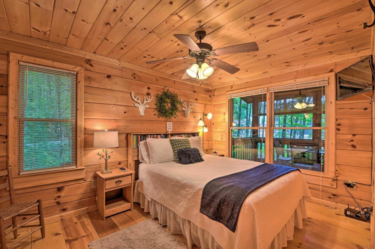 Pinot And Pine Chic Log Cabin About 5 Mi To Blue Ridge Villa Bagian luar foto