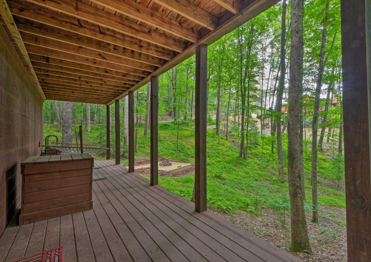 Pinot And Pine Chic Log Cabin About 5 Mi To Blue Ridge Bagian luar foto