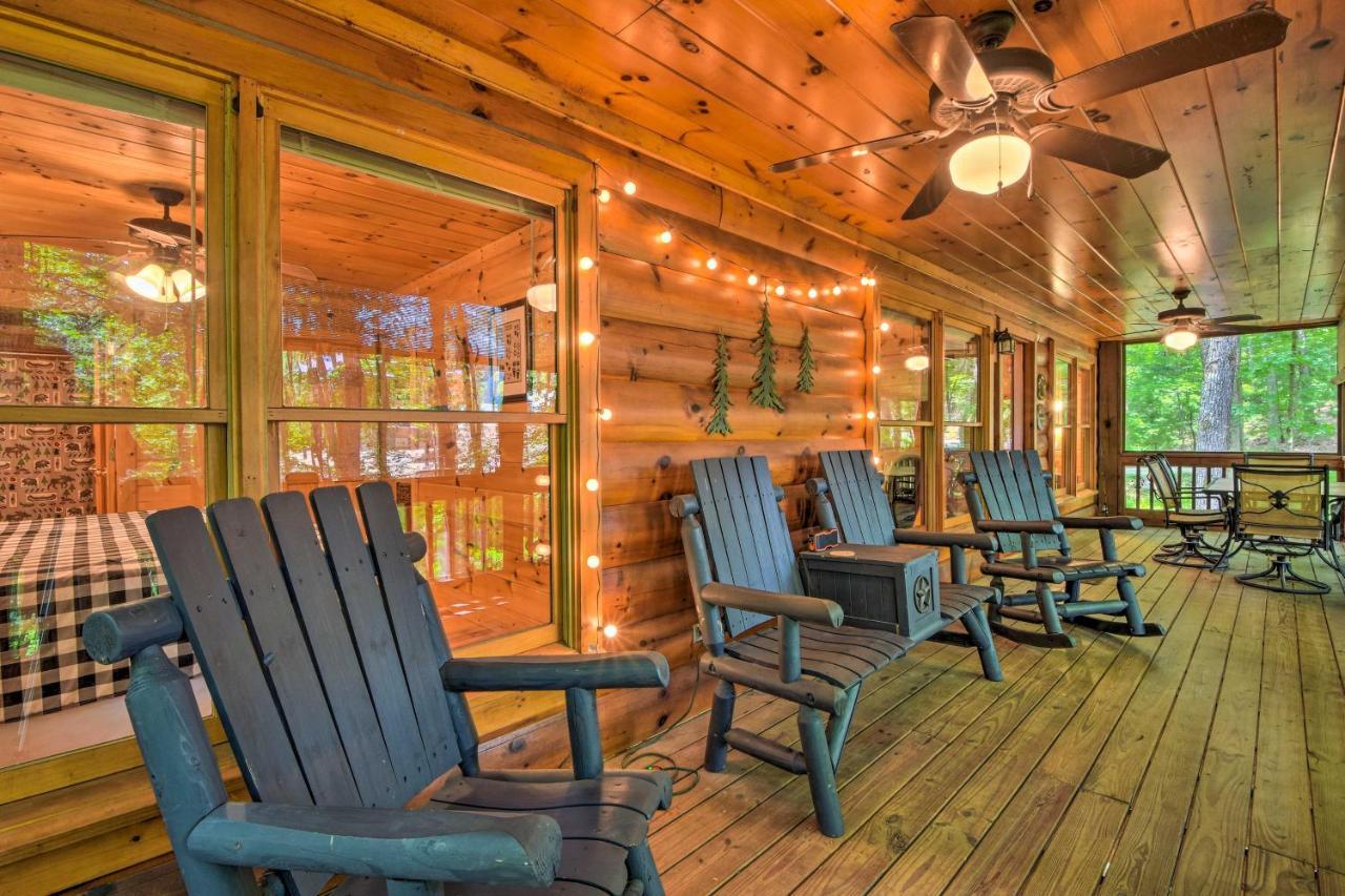 Pinot And Pine Chic Log Cabin About 5 Mi To Blue Ridge Bagian luar foto