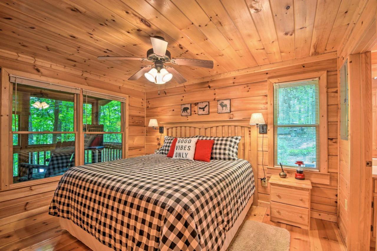 Pinot And Pine Chic Log Cabin About 5 Mi To Blue Ridge Villa Bagian luar foto