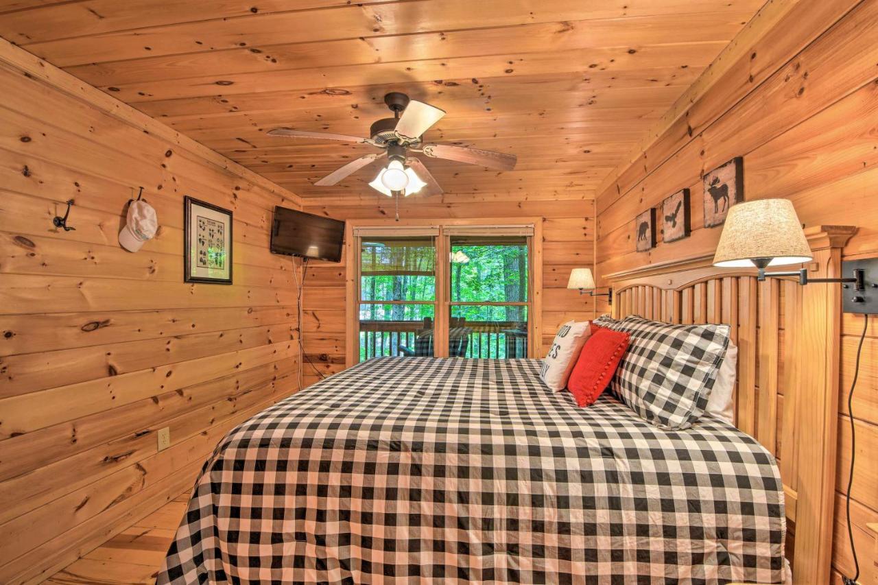 Pinot And Pine Chic Log Cabin About 5 Mi To Blue Ridge Bagian luar foto