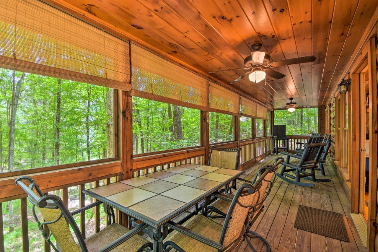 Pinot And Pine Chic Log Cabin About 5 Mi To Blue Ridge Bagian luar foto