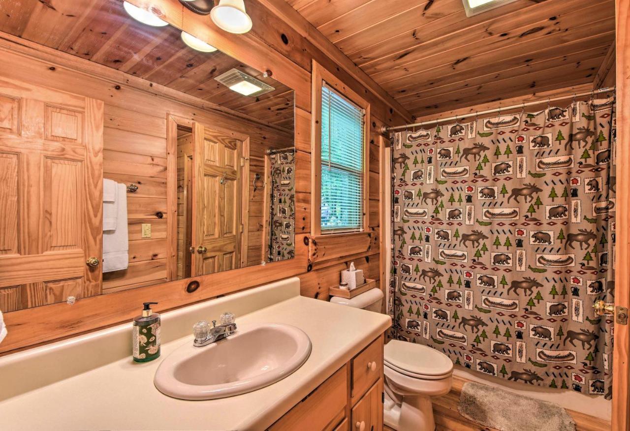 Pinot And Pine Chic Log Cabin About 5 Mi To Blue Ridge Villa Bagian luar foto